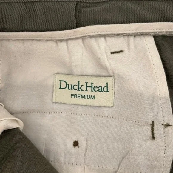 Duck Head Premium Pants Mens 34x29 fits 36x28 Green 100% Cotton Slacks - Picture 10 of 10